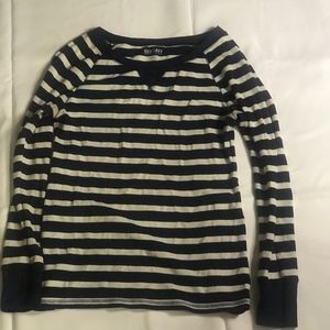 Navy blue and white sweater